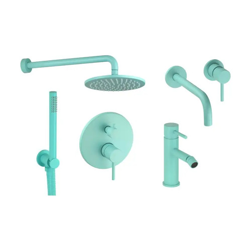 Kit miscelatori lavabo muro - lavabo,