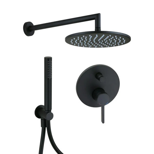 Kit doccia completo nero opaco