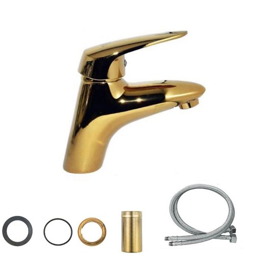 Rubinetto miscelatore dorato - miscelatore,